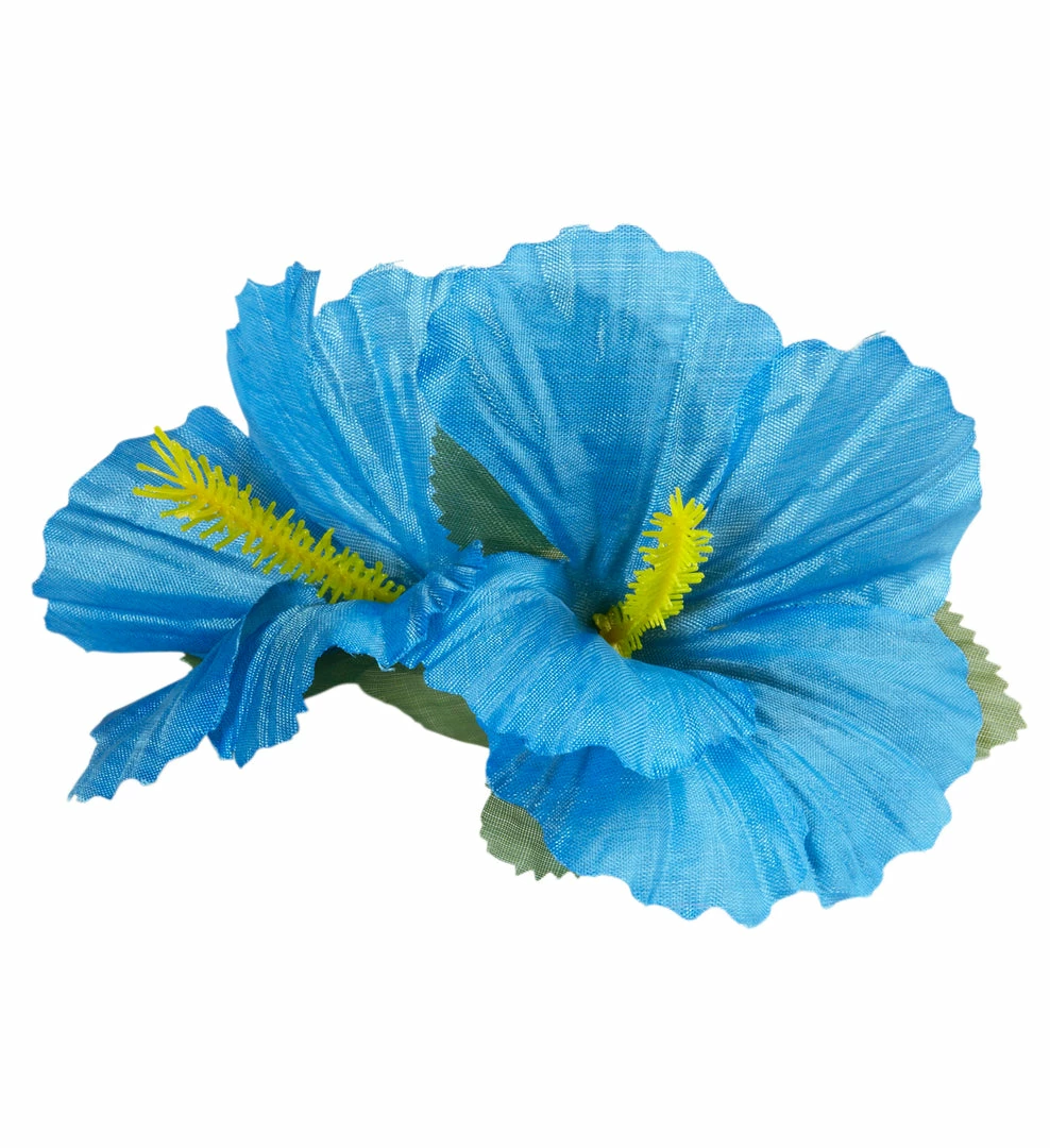 Wicked Hawaiian Hibiscus Flower Hair Clip Light Blue 4 Wicked Hawaiian Hibiscus Flower Hair Clip Light Blue