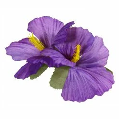 Wicked Hawaiian Hibiscus Flower Hair Clip Purple 5 Wicked Hawaiian Hibiscus Flower Hair Clip Purple