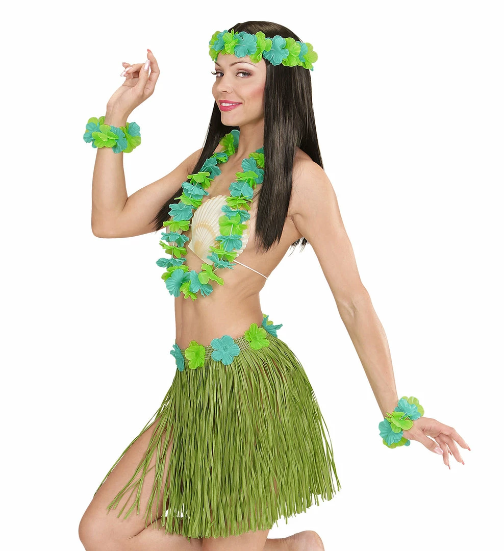 Wicked Hawaiian Party Costume Kit Green World Costumes 6 Wicked Hawaiian Party Costume Kit Green World Costumes
