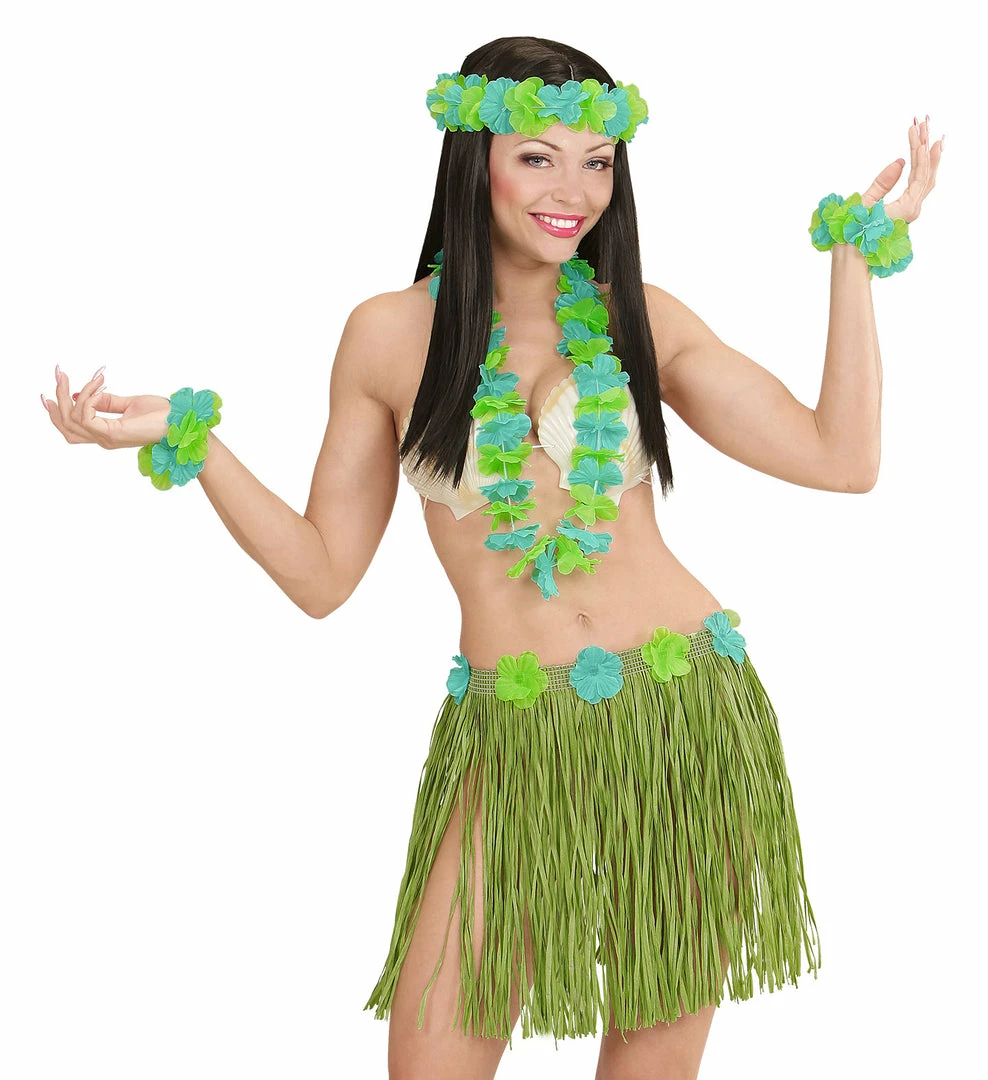 Wicked Hawaiian Party Costume Kit Green World Costumes 4 Wicked Hawaiian Party Costume Kit Green World Costumes