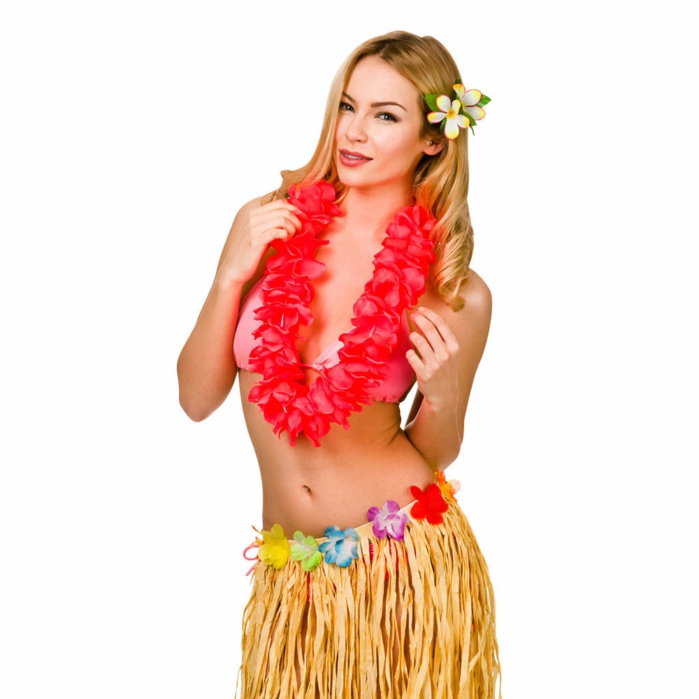 Wicked Hawaiian Petal Lei Red Hawaiian Costumes 3 Wicked Hawaiian Petal Lei Red Hawaiian Costumes