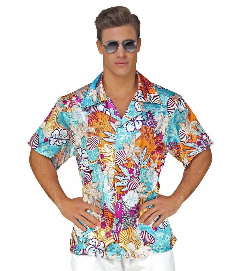 Wicked Hawaiian Shirt - Blue And Orange World Costumes 3 Wicked Hawaiian Shirt - Blue And Orange World Costumes