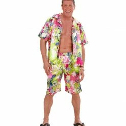 Widmann World Costumes Hawaiian Shirt And Shorts Costume Multicoloured 5 Widmann World Costumes Hawaiian Shirt And Shorts Costume Multicoloured