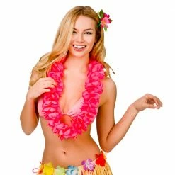 Wicked Hawaiian Costumes Hawaiian Petal Lei Pink