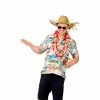 Wicked World Costumes Hawaiian Shirt - Pink Flowers & Palm Trees 2 Wicked World Costumes Hawaiian Shirt - Pink Flowers & Palm Trees