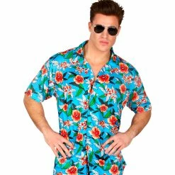 Widmann World Costumes Hawaiian Shirt Blue