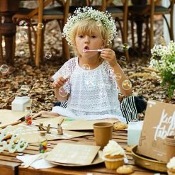 Partydecor Heart Bubbles Tubes White 48 Pack Wedding Favours