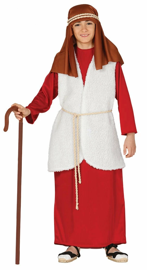 Fiestas Guirca Hebrew Shepherd Costume Child's Red 3 Fiestas Guirca Hebrew Shepherd Costume Child's Red