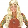 Widmann 1960's Hippie Blonde Wig With Daisy Headband