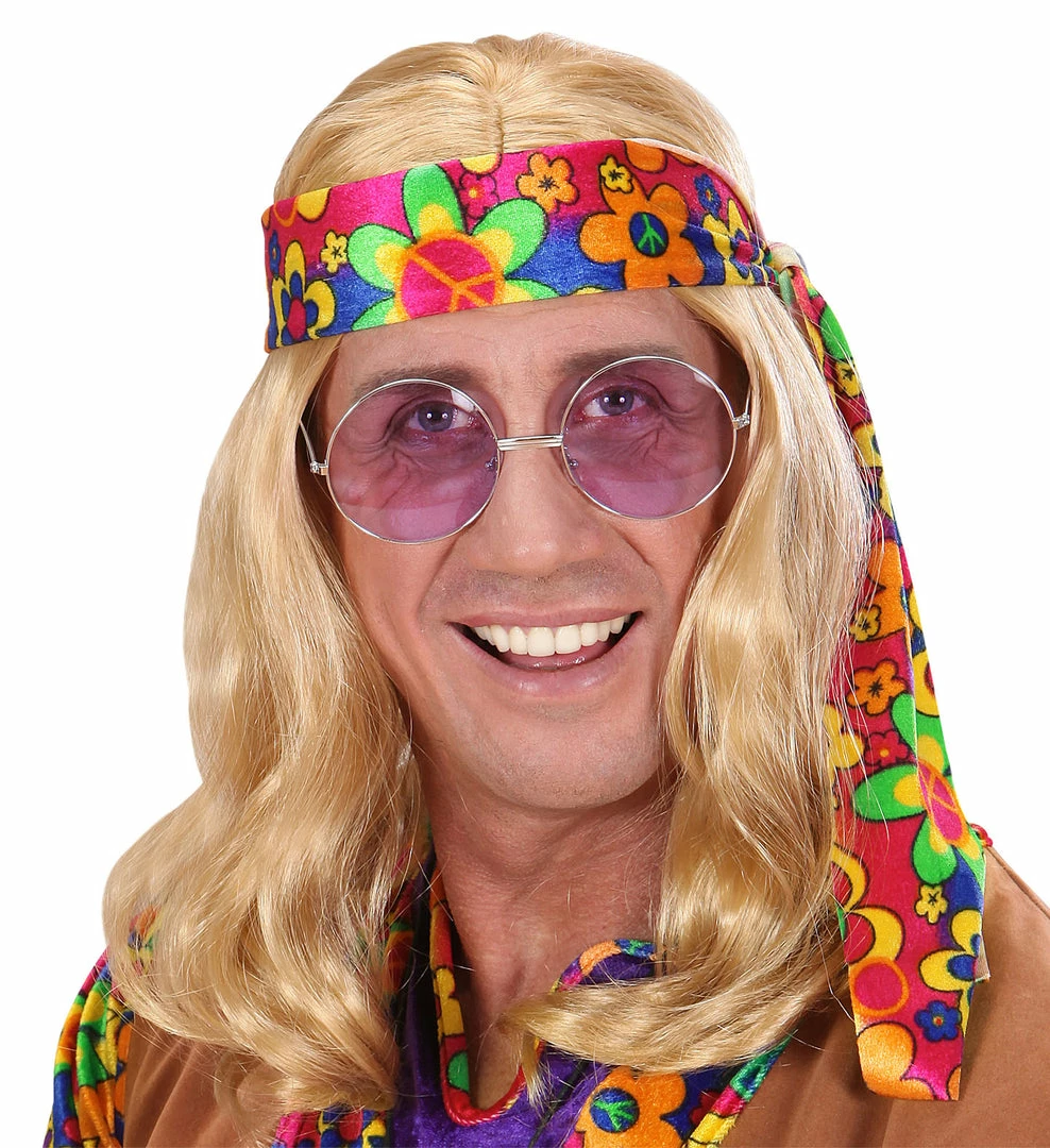 Widmann Hippie Dude Wig Blonde 3 Widmann Hippie Dude Wig Blonde
