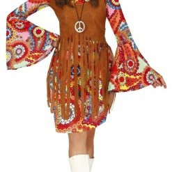 Fiestas Guirca Hippie Flower Power Costume Ladies