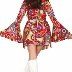 Fiestas Guirca Hippie Flower Power Costume Ladies