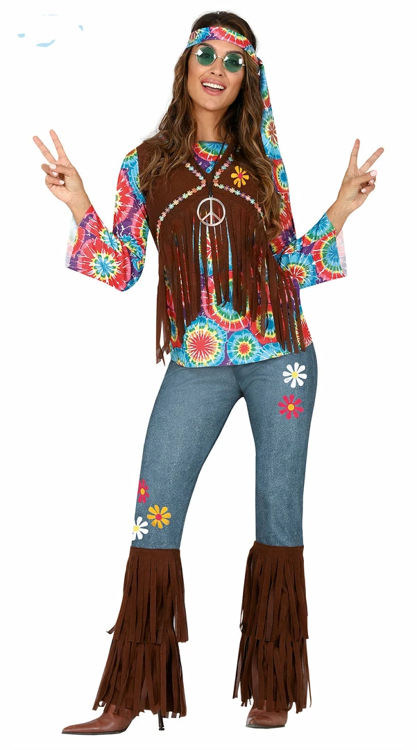 Fiestas Guirca Hippie Dippy Lady Costume 3 Fiestas Guirca Hippie Dippy Lady Costume