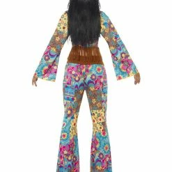 Smiffy's Hippy Flower Power Ladies Costume