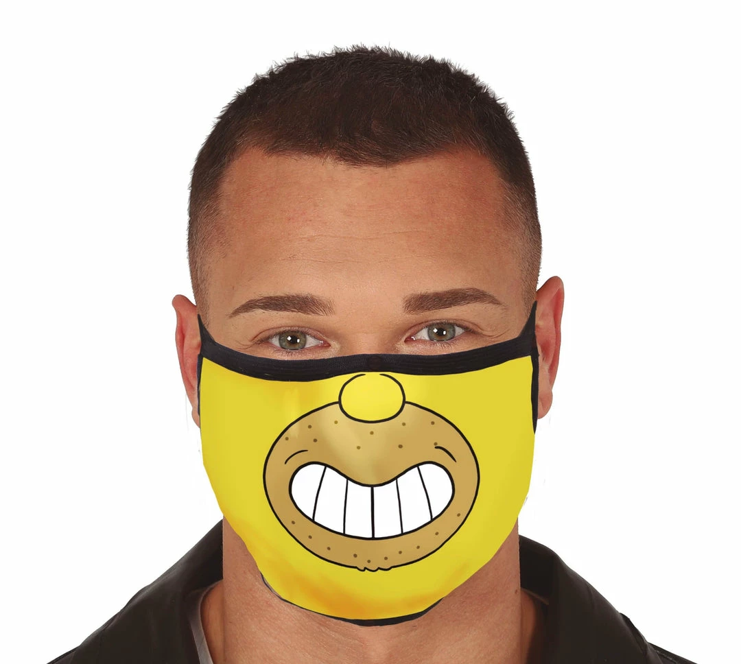 Fiestas Guirca Homer Face Mask TV & Film 3 Fiestas Guirca Homer Face Mask TV & Film