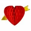 Widmann Honeycomb Heart With Gold Arrow Decoration