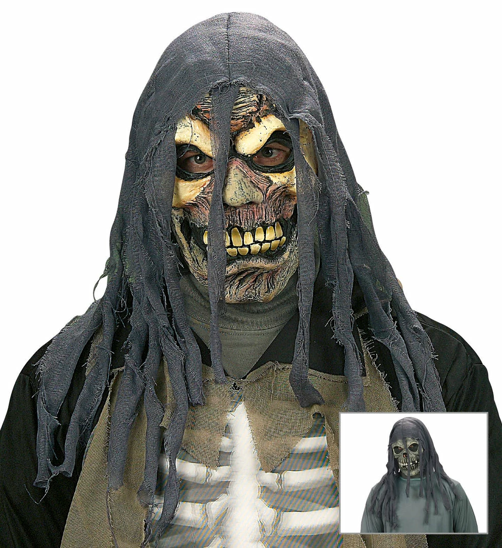 Widmann Halloween Accessories Hooded Zombie Mask Child's 3 Widmann Halloween Accessories Hooded Zombie Mask Child's