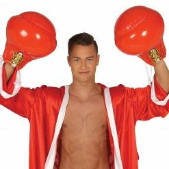 Fiestas Guirca Inflatable Boxing Gloves Sports Costumes