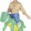 Fiestas Guirca Inflatable Riding Dinosaur Costume Funny 2 Fiestas Guirca Inflatable Riding Dinosaur Costume Funny