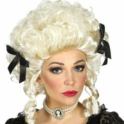 Widmann Ivory Colonial Woman Wig Historical Costumes 5 Widmann Ivory Colonial Woman Wig Historical Costumes