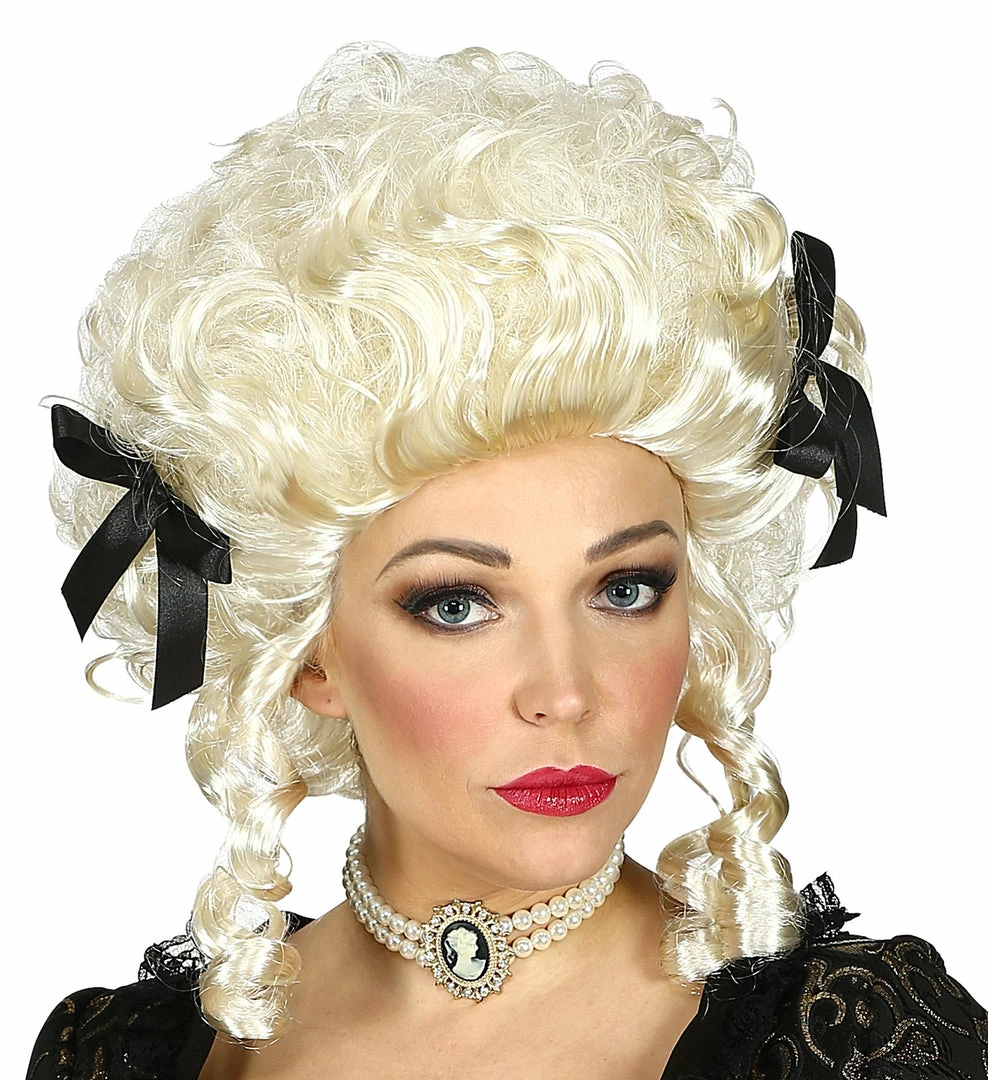 Widmann Ivory Colonial Woman Wig Historical Costumes 4 Widmann Ivory Colonial Woman Wig Historical Costumes