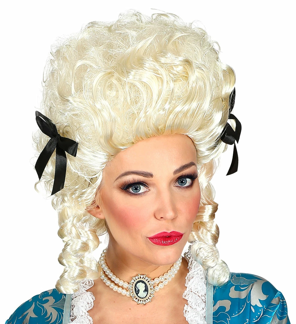 Widmann Ivory Colonial Woman Wig Historical Costumes 3 Widmann Ivory Colonial Woman Wig Historical Costumes