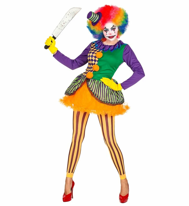 Widmann Jolly Joker Clown Costume Ladies 4 Widmann Jolly Joker Clown Costume Ladies