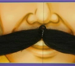 Bristol Jumbo Black Handlebar Fake Moustache