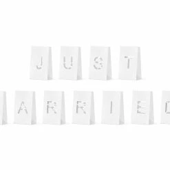 Partydecor Just Married Candle Lantern Bags Party Supplies