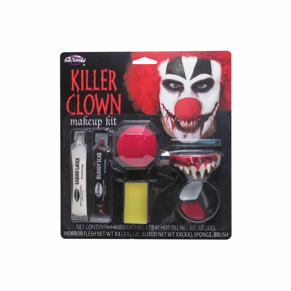 Wicked Killer Clown Makeup Kit 3 Wicked Killer Clown Makeup Kit