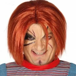 Fiestas Guirca Halloween Accessories Killer Doll Chucky Wig