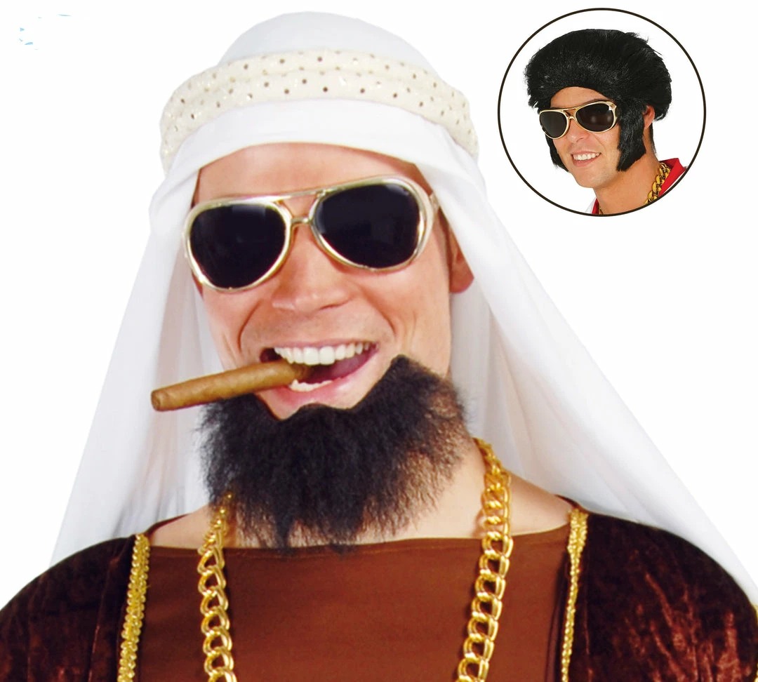 Fiestas Guirca King Of Rock Elvis Or Arab Glasses 1950's 3 Fiestas Guirca King Of Rock Elvis Or Arab Glasses 1950's