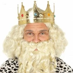 Fiestas Guirca King Or Queen Crown Gold Christmas Accessories