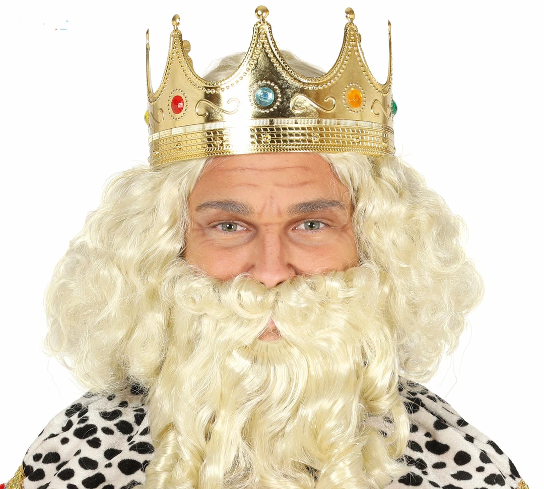 Fiestas Guirca King Or Queen Crown Gold Christmas Accessories 3 Fiestas Guirca King Or Queen Crown Gold Christmas Accessories