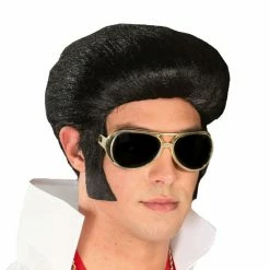 Fiestas Guirca King Of Rock Elvis Wig Men's 1950's