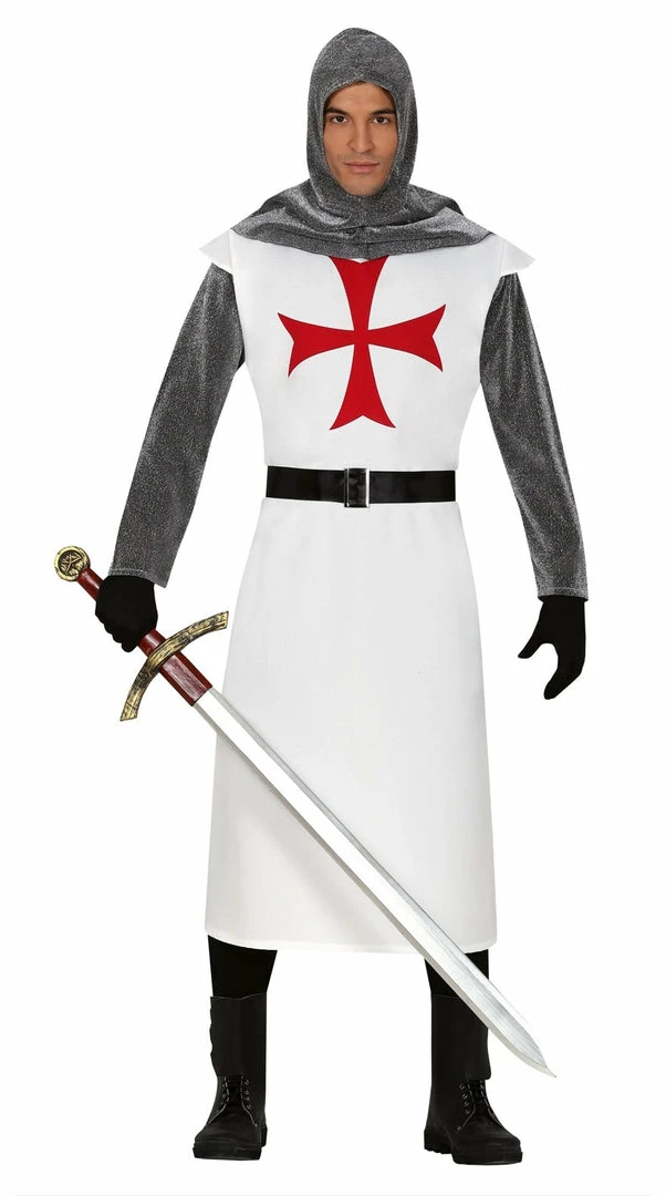 Bristol Knight Templar Costume Adult Medieval, Renaissance & Tudor Costumes 3 Bristol Knight Templar Costume Adult Medieval, Renaissance & Tudor Costumes