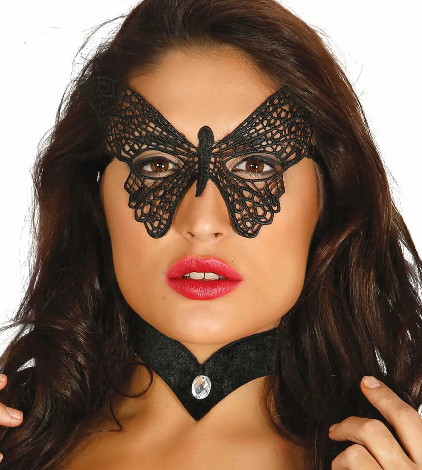 Fiestas Guirca Ladies Butterfly Masquerade Lace Mask 3 Fiestas Guirca Ladies Butterfly Masquerade Lace Mask