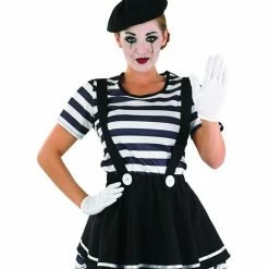 Funshack Uniform Costumes Ladies Mime Costume