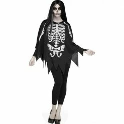 Wicked Ladies Skeleton Adult Poncho