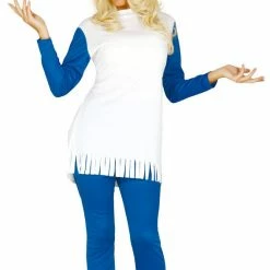 Fiestas Guirca Fairytale Costumes Ladies Blue Dwarf Smurfette Costume