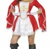 Fiestas Guirca Musketeer Lady Costume Red 1 Fiestas Guirca Musketeer Lady Costume Red