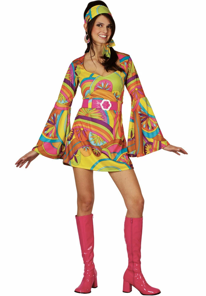 Wicked Retro Go Go Girl Costume 1960's 3 Wicked Retro Go Go Girl Costume 1960's