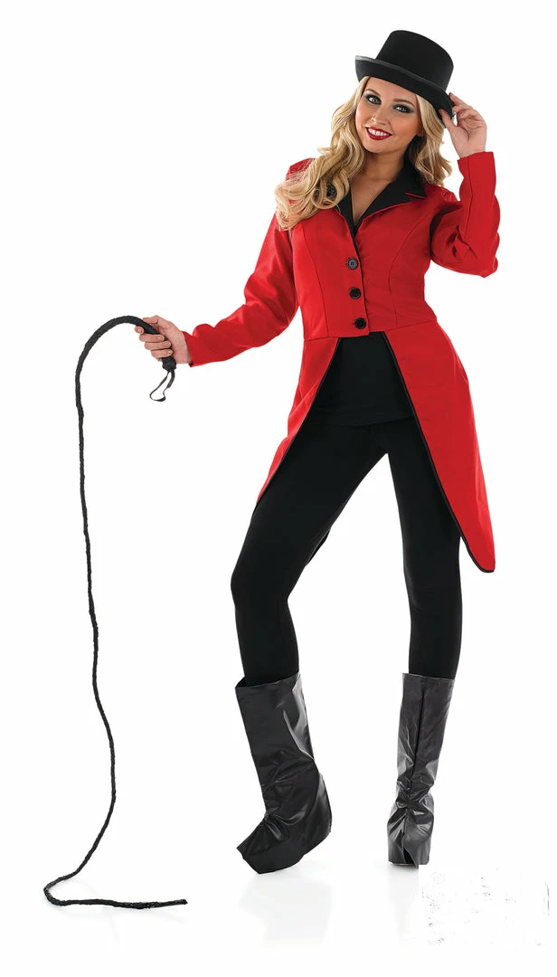Funshack Clown & Circus Ladies Ringmaster Jacket Red 4 Funshack Clown & Circus Ladies Ringmaster Jacket Red