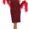 Funshack Roaring 1920's Girl Red Flapper Dress 1 Funshack Roaring 1920's Girl Red Flapper Dress