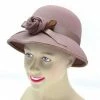 Bristol Ladies Cloche Hat 1920s Style Plush Beige 1920's 1 Bristol Ladies Cloche Hat 1920s Style Plush Beige 1920's