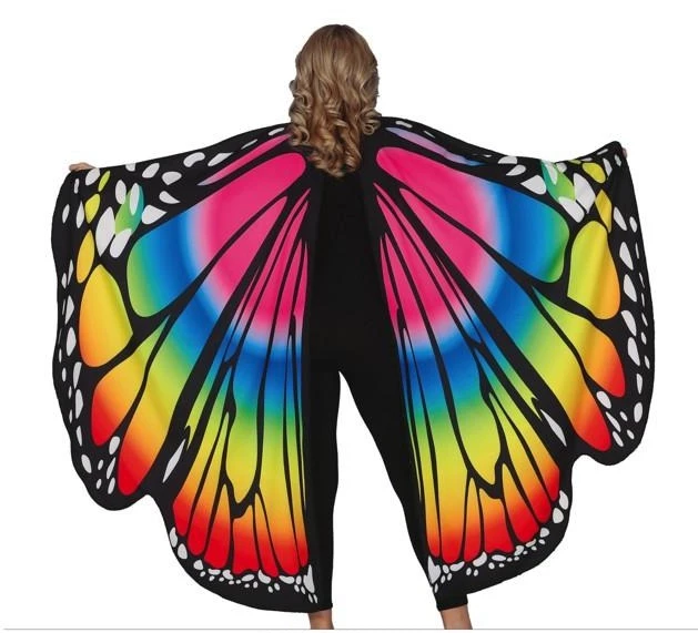 Fiestas Guirca Fairytale Costumes Large Multicolored Butterfly Wings 3 Fiestas Guirca Fairytale Costumes Large Multicolored Butterfly Wings