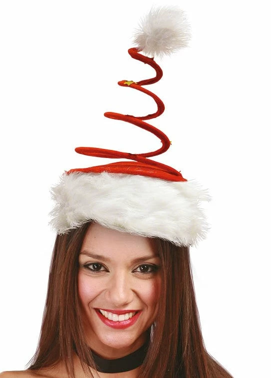 Fiestas Guirca Large Spiral Santa Hat Christmas Accessories 3 Fiestas Guirca Large Spiral Santa Hat Christmas Accessories