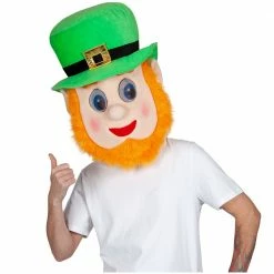 Wicked St Patrick's Day Costumes Leprechaun Mascot Headpiece
