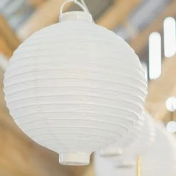 Partydecor Light-up Paper Lantern White 30cm Party Supplies 7 Partydecor Light-up Paper Lantern White 30cm Party Supplies