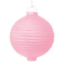 Partydecor Light-up Paper Lantern Pink 20cm